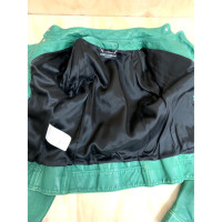 Dolce & Gabbana Jacket/Coat Leather in Green