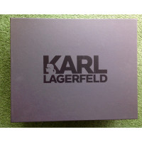 Karl Lagerfeld Wedges aus Canvas in Schwarz