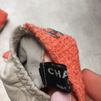 Chanel Handschoenen Leer in Oranje