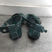 Christian Dior Sandals Leather in Turquoise