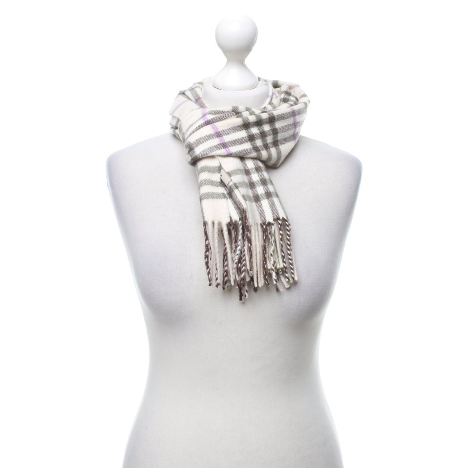 Burberry Multi-gekleurde cashmere sjaal