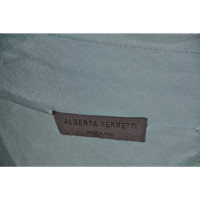 Alberta Ferretti Robe en Soie en Turquoise