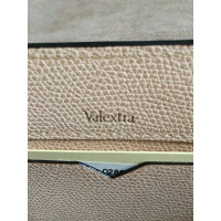 Valextra Clutch Bag Leather in Nude