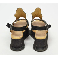 Mm6 By Maison Margiela Chaussures compensées en Cuir en Noir