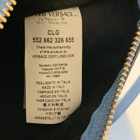 Versace Tote bag Leather in Blue