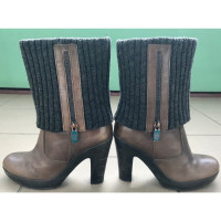 Guess Bottes en Cuir en Ocre