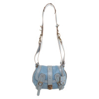 Chloé Leather shoulder bag in turquoise