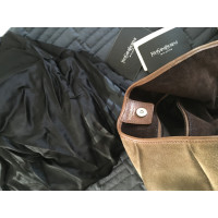 Yves Saint Laurent Handbag Suede in Taupe