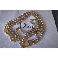 Christian Dior Collana in Perle in Argenteo