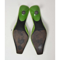Sergio Rossi Sandalen aus Leder in Grün