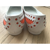 Hermès Slippers/Ballerina's Leer in Oranje