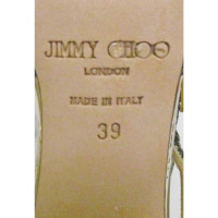 Jimmy Choo Pumps/Peeptoes aus Leder in Gold