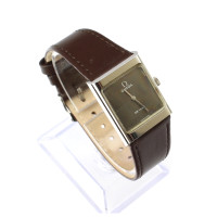 Omega Armbanduhr aus Stahl in Schwarz