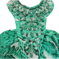 Milly Dress Silk in Green
