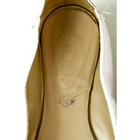 Tod's Slippers/Ballerina's Leer in Wit