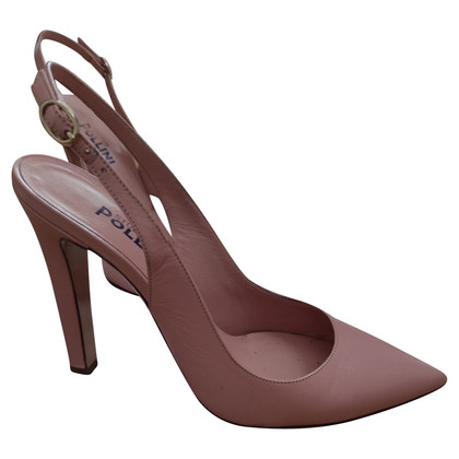 Pollini Pumps/Peeptoes Leather in Pink