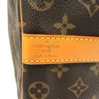 Louis Vuitton Keepall in Tela in Marrone