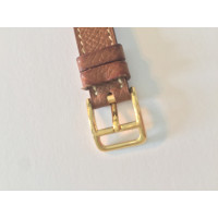 Hermès Armbanduhr aus Leder in Braun