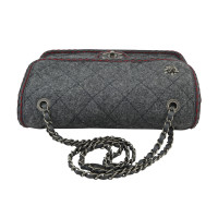 Chanel Classic Flap Bag Wool in Grey