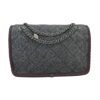 Chanel Classic Flap Bag Wool in Grey