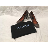 Lanvin Pumps/Peeptoes aus Leder in Braun