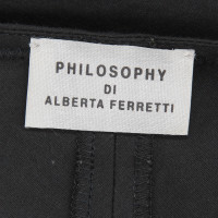 Philosophy Di Alberta Ferretti Robe en Coton en Noir