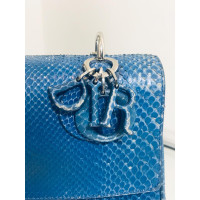 Christian Dior Be Dior Double Flap Bag Medium in Blauw