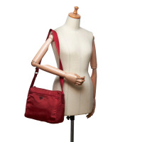 Prada Sac à bandoulière en Rouge