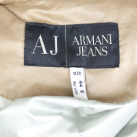 Armani Jeans Jacke/Mantel aus Daunen in Beige