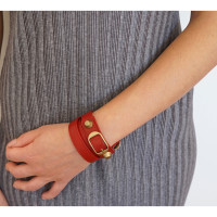 Balenciaga Armreif/Armband aus Leder in Rot