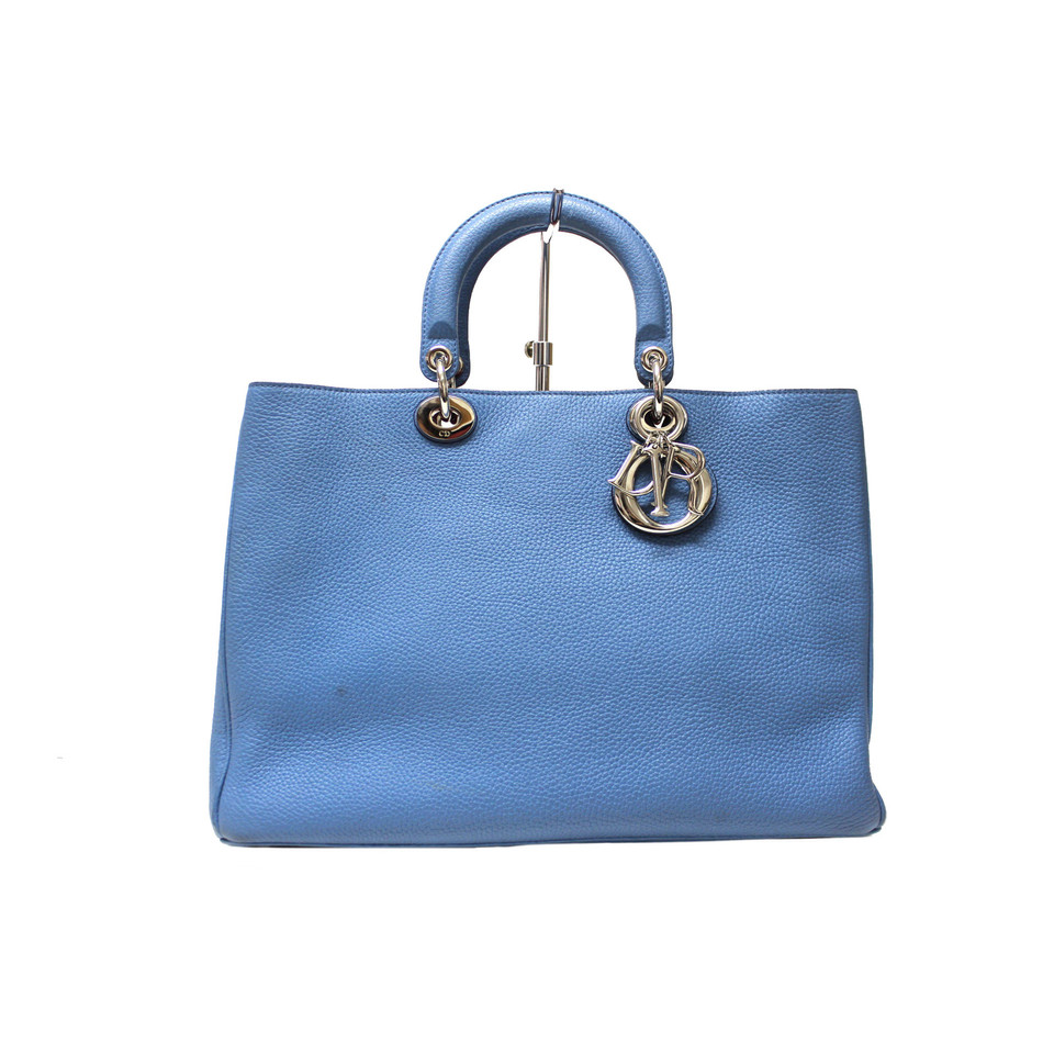Christian Dior Shopper Leather in Turquoise