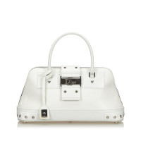 Christian Dior Sac à main en Cuir en Blanc