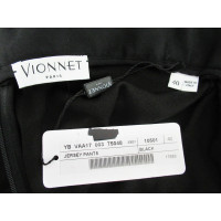 Vionnet Paire de Pantalon en Jersey en Noir