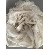 Chloé Schal/Tuch aus Wolle in Creme