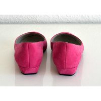 Bally Slippers/Ballerinas Suede in Pink