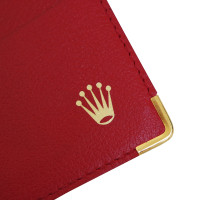 Rolex Täschchen/Portemonnaie aus Leder in Rot