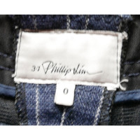 3.1 Phillip Lim Paio di Pantaloni in Lino in Blu