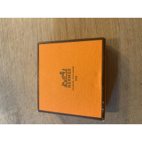 Hermès Armreif/Armband aus Gelbgold in Braun