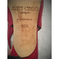 Jimmy Choo Sandals Leather in Bordeaux