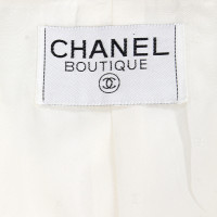 Chanel Veste/Manteau en Coton en Blanc