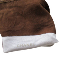 Chanel Gloves Suede in Brown