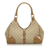 Gucci Umhängetasche aus Canvas in Beige