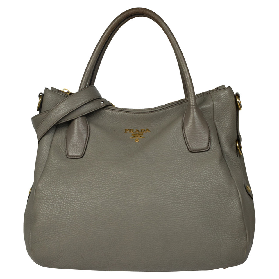 Prada Handtasche aus Leder in Braun