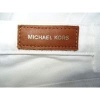 Michael Kors Paire de Pantalon en Coton en Blanc