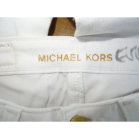 Michael Kors Paio di Pantaloni in Cotone in Bianco