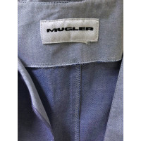 Mugler Vestito in Cotone in Blu