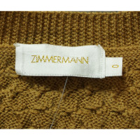 Zimmermann Strick aus Wolle in Ocker