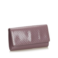 Gucci Clutch Bag Leather in Violet