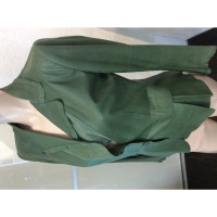Armani Jacke/Mantel aus Leder in Grün