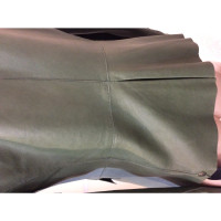 Armani Jacke/Mantel aus Leder in Grün
